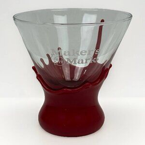 🥃 Maker’s Mark Red Wax-Dipped Bourbon Whiskey Glass | Collectible Barware